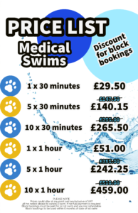 Medical swim price list
